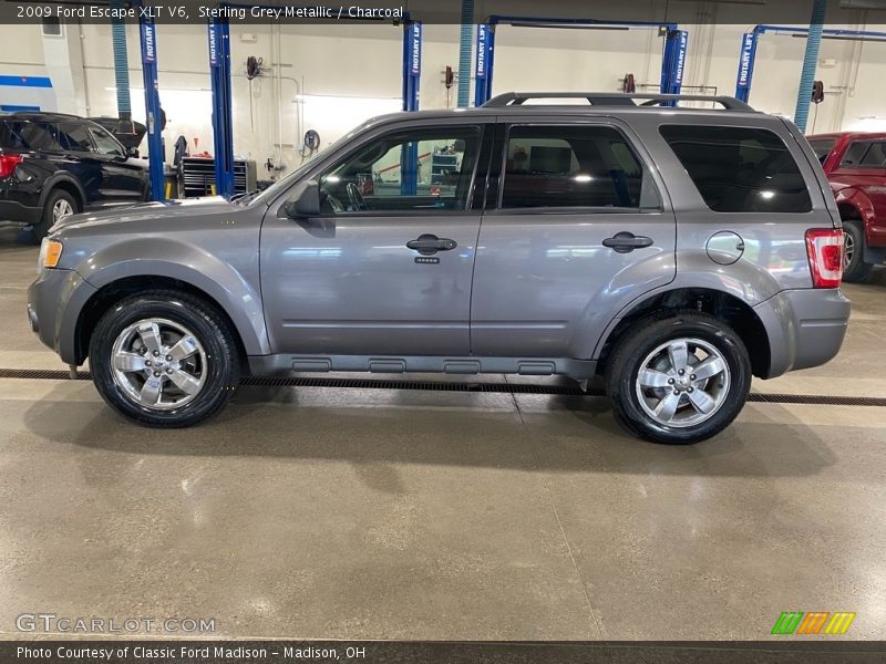 Sterling Grey Metallic / Charcoal 2009 Ford Escape XLT V6