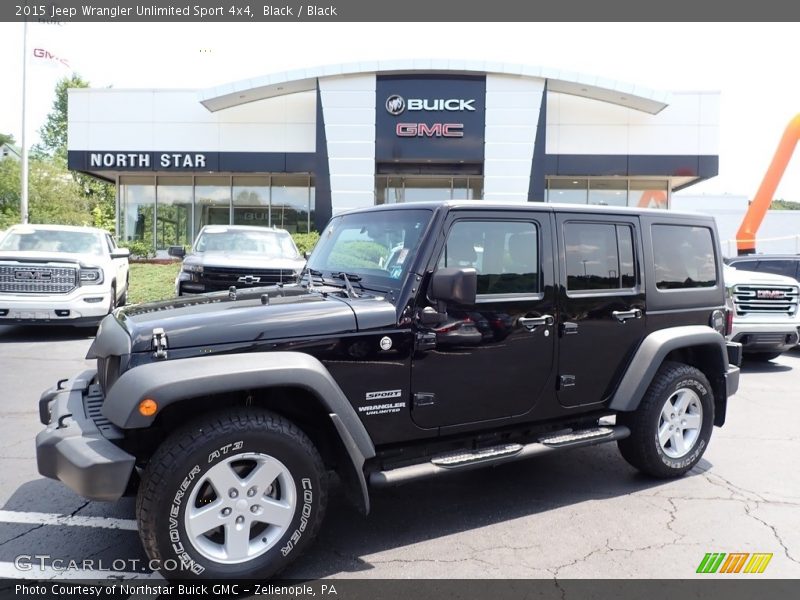 Black / Black 2015 Jeep Wrangler Unlimited Sport 4x4