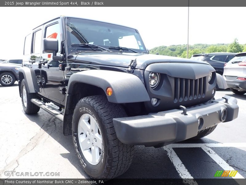 Black / Black 2015 Jeep Wrangler Unlimited Sport 4x4