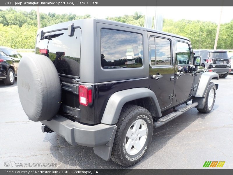 Black / Black 2015 Jeep Wrangler Unlimited Sport 4x4