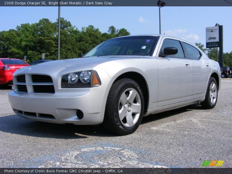 Bright Silver Metallic / Dark Slate Gray 2008 Dodge Charger SE