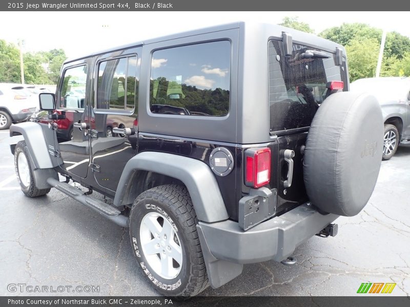 Black / Black 2015 Jeep Wrangler Unlimited Sport 4x4