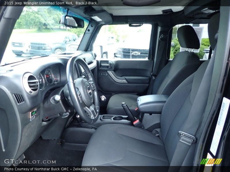 Black / Black 2015 Jeep Wrangler Unlimited Sport 4x4