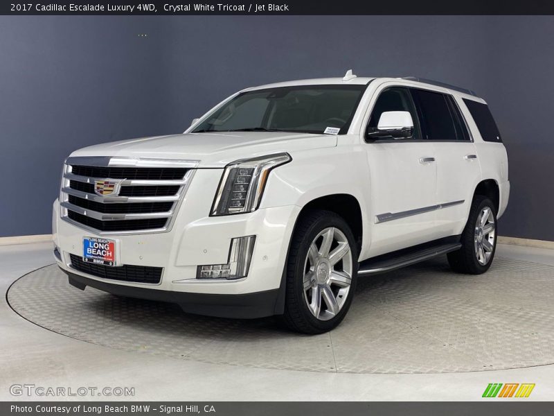 Crystal White Tricoat / Jet Black 2017 Cadillac Escalade Luxury 4WD