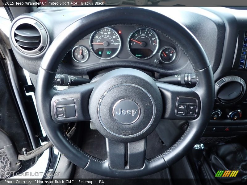 Black / Black 2015 Jeep Wrangler Unlimited Sport 4x4