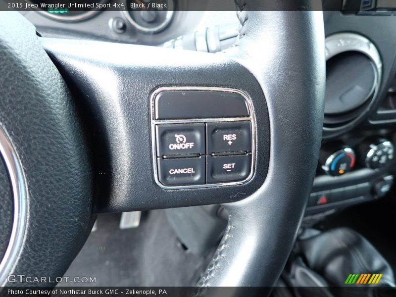 Black / Black 2015 Jeep Wrangler Unlimited Sport 4x4