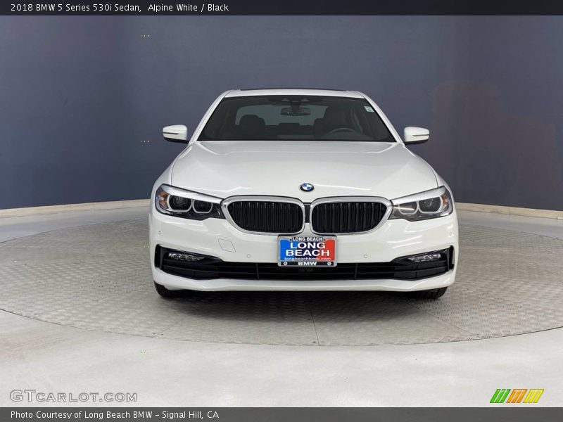 Alpine White / Black 2018 BMW 5 Series 530i Sedan