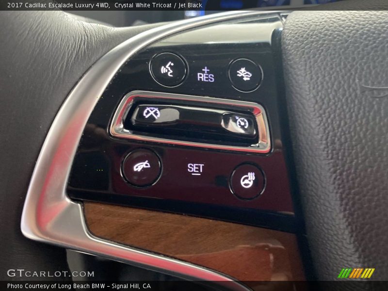 Crystal White Tricoat / Jet Black 2017 Cadillac Escalade Luxury 4WD