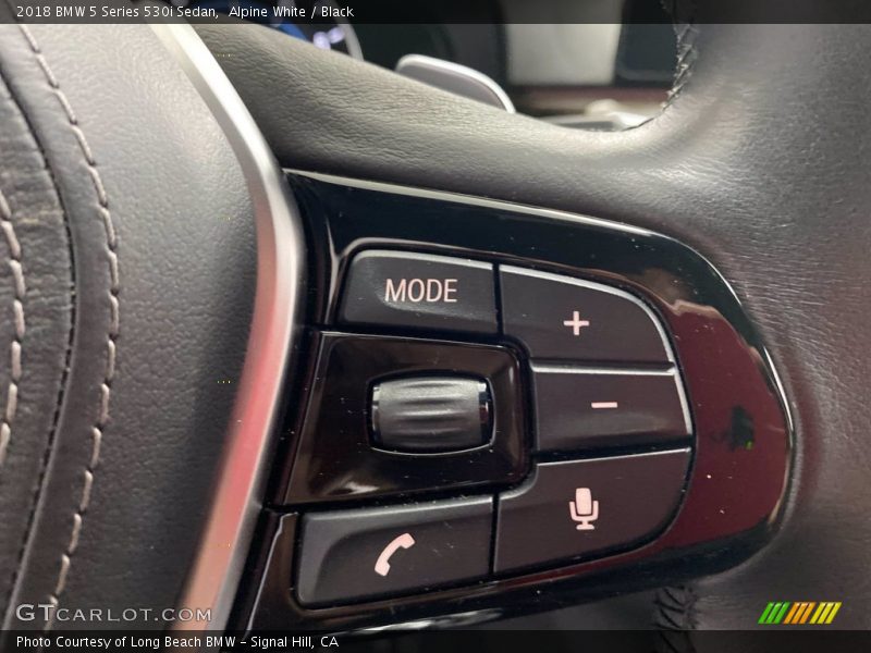 Alpine White / Black 2018 BMW 5 Series 530i Sedan