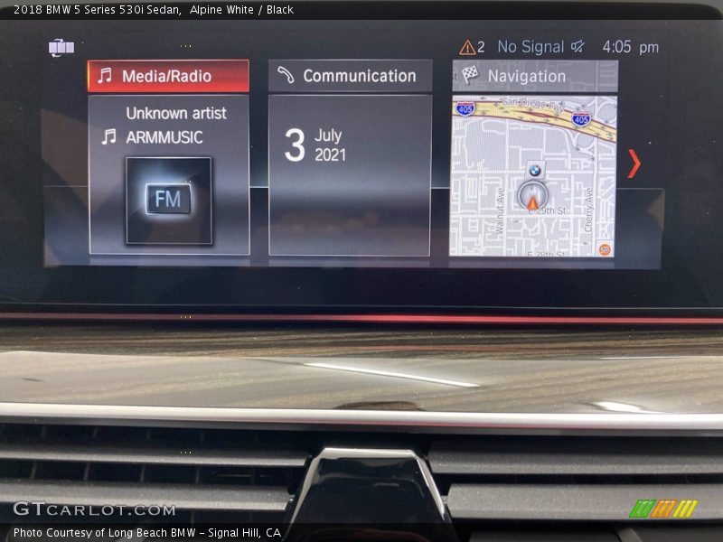 Alpine White / Black 2018 BMW 5 Series 530i Sedan