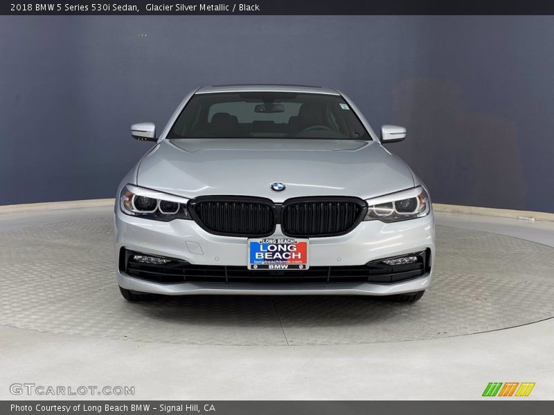 Glacier Silver Metallic / Black 2018 BMW 5 Series 530i Sedan