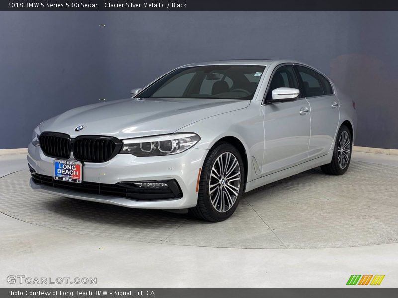 Glacier Silver Metallic / Black 2018 BMW 5 Series 530i Sedan