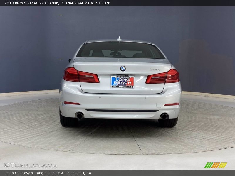 Glacier Silver Metallic / Black 2018 BMW 5 Series 530i Sedan