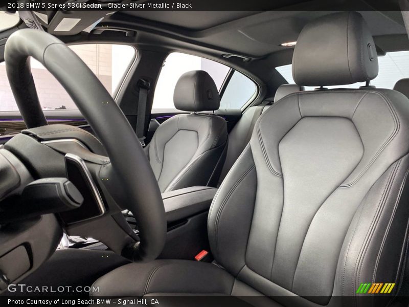 Glacier Silver Metallic / Black 2018 BMW 5 Series 530i Sedan