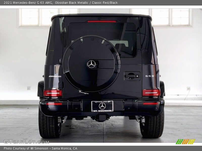 Obsidian Black Metallic / Classic Red/Black 2021 Mercedes-Benz G 63 AMG