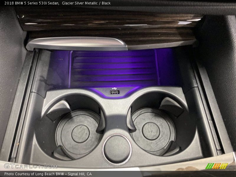 Glacier Silver Metallic / Black 2018 BMW 5 Series 530i Sedan