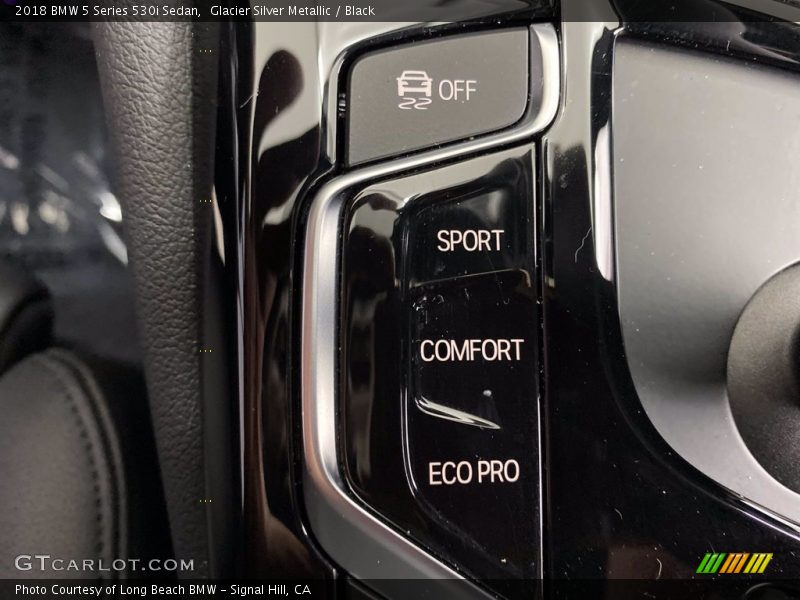 Glacier Silver Metallic / Black 2018 BMW 5 Series 530i Sedan