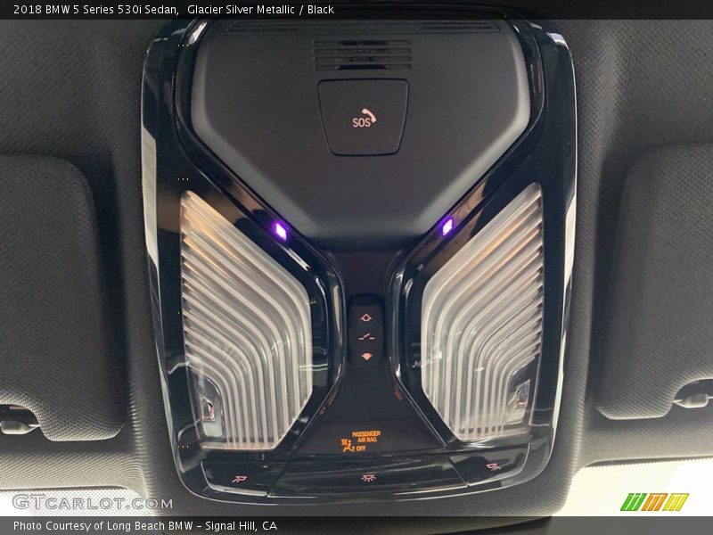 Glacier Silver Metallic / Black 2018 BMW 5 Series 530i Sedan