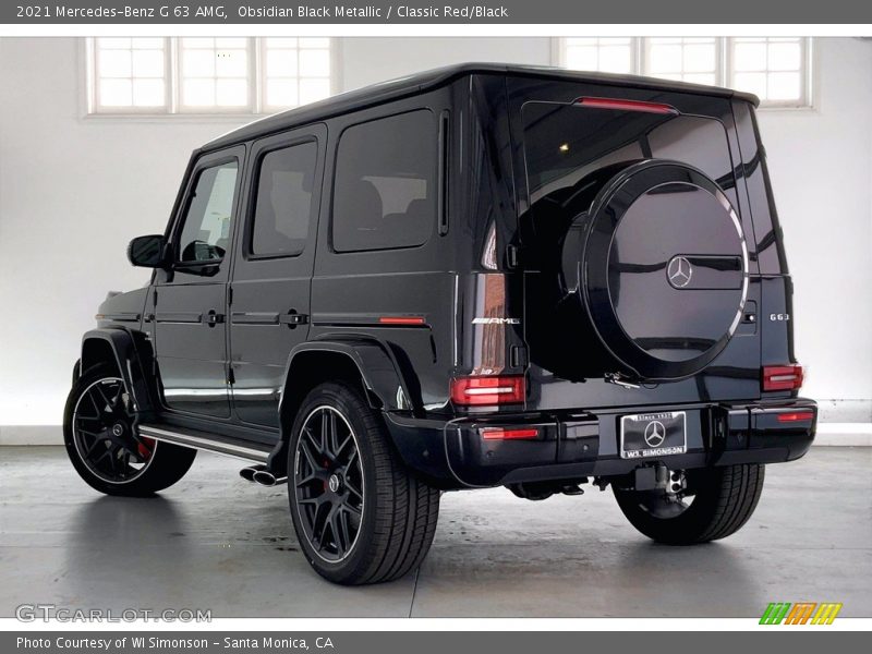 Obsidian Black Metallic / Classic Red/Black 2021 Mercedes-Benz G 63 AMG