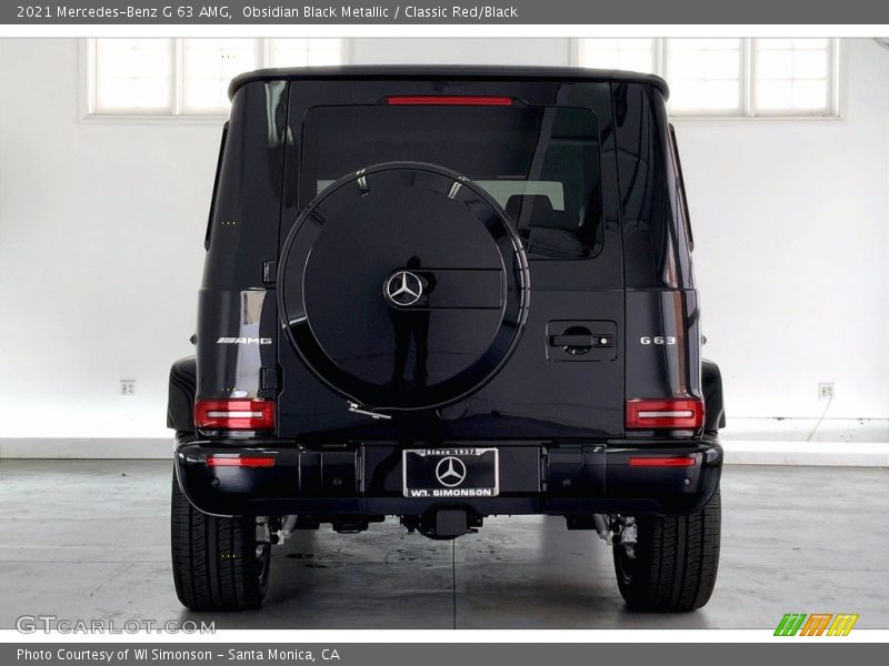 Obsidian Black Metallic / Classic Red/Black 2021 Mercedes-Benz G 63 AMG