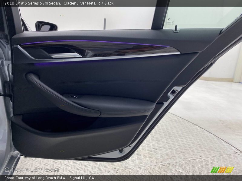 Glacier Silver Metallic / Black 2018 BMW 5 Series 530i Sedan