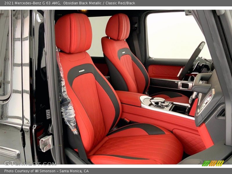 Obsidian Black Metallic / Classic Red/Black 2021 Mercedes-Benz G 63 AMG
