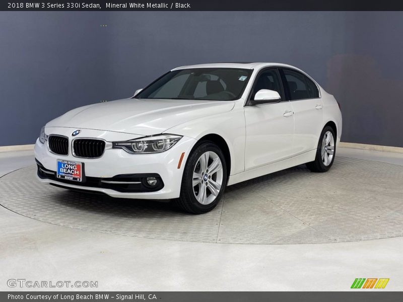 Mineral White Metallic / Black 2018 BMW 3 Series 330i Sedan