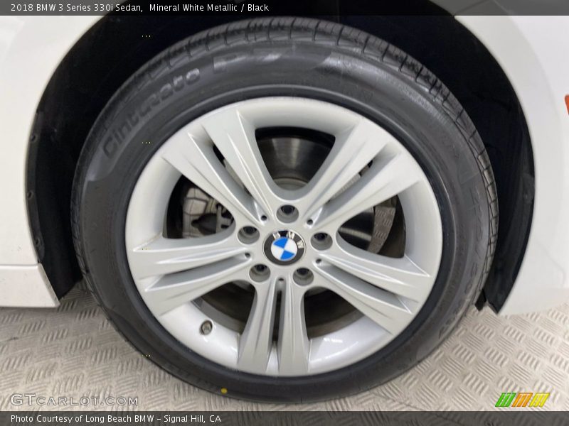 Mineral White Metallic / Black 2018 BMW 3 Series 330i Sedan