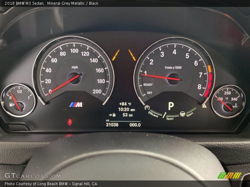  2018 M3 Sedan Sedan Gauges