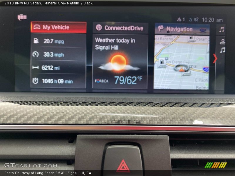 Mineral Grey Metallic / Black 2018 BMW M3 Sedan