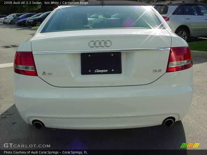 Ibis White / Cardamom Beige 2008 Audi A6 3.2 Sedan