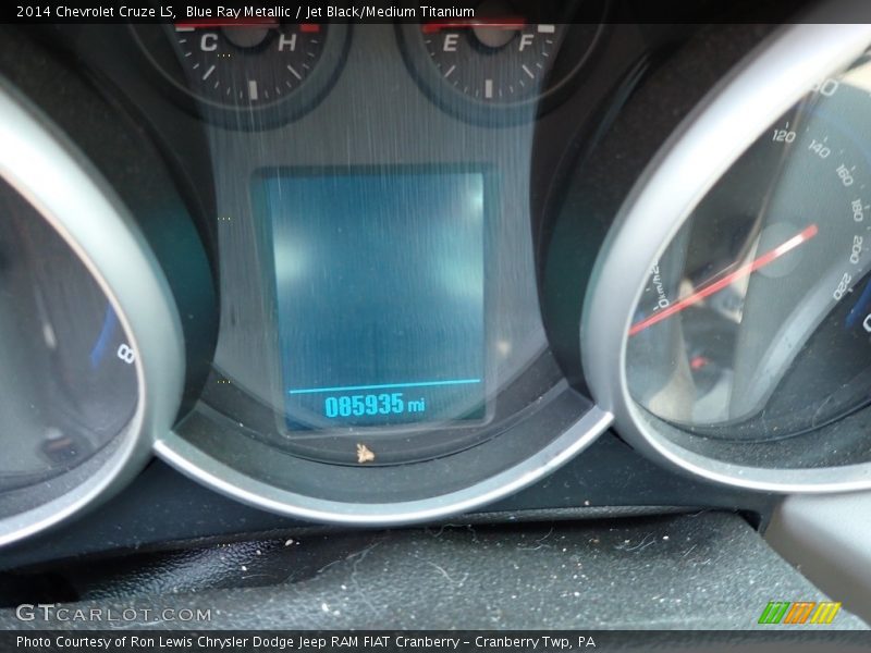 Blue Ray Metallic / Jet Black/Medium Titanium 2014 Chevrolet Cruze LS