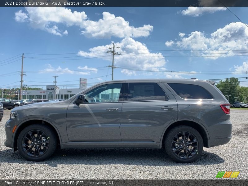 Destroyer Gray / Black 2021 Dodge Durango GT AWD