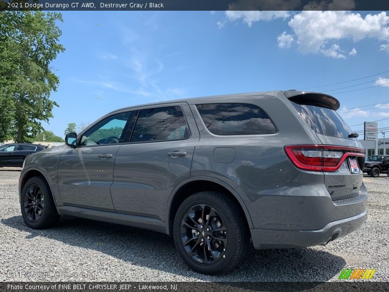 Destroyer Gray / Black 2021 Dodge Durango GT AWD