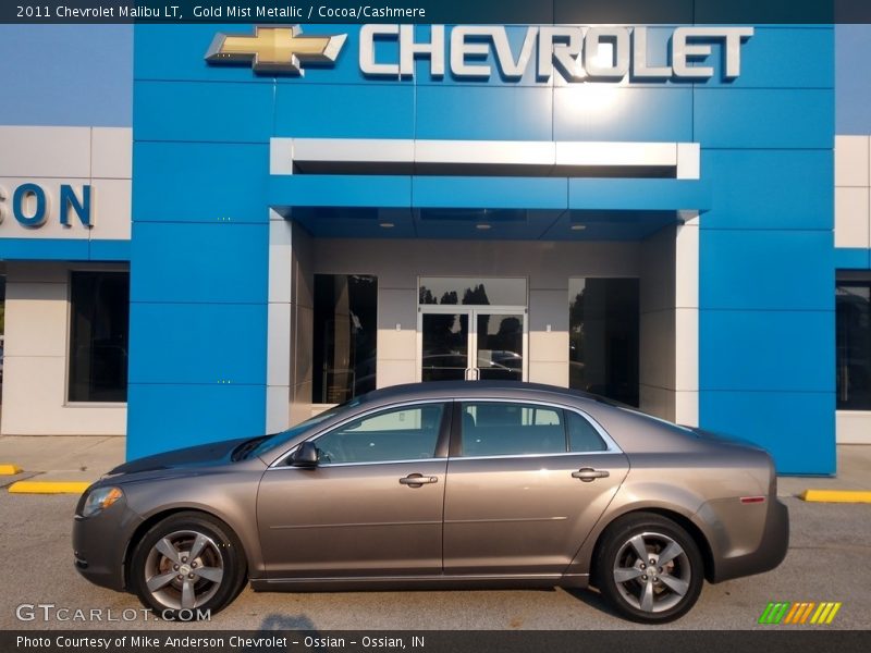 Gold Mist Metallic / Cocoa/Cashmere 2011 Chevrolet Malibu LT