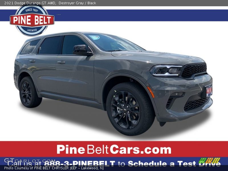 Destroyer Gray / Black 2021 Dodge Durango GT AWD