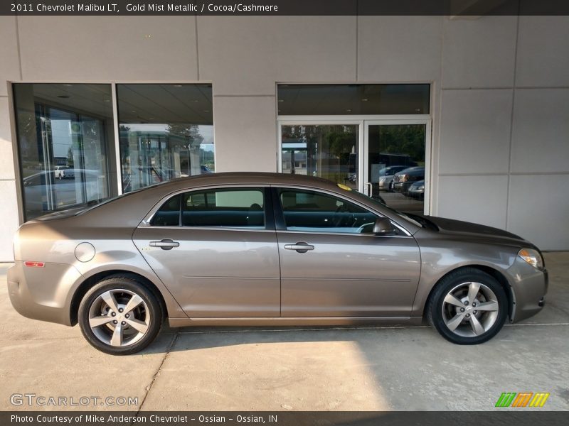 Gold Mist Metallic / Cocoa/Cashmere 2011 Chevrolet Malibu LT