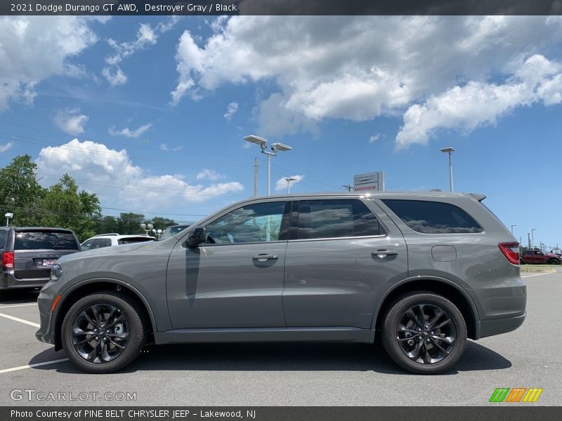 Destroyer Gray / Black 2021 Dodge Durango GT AWD