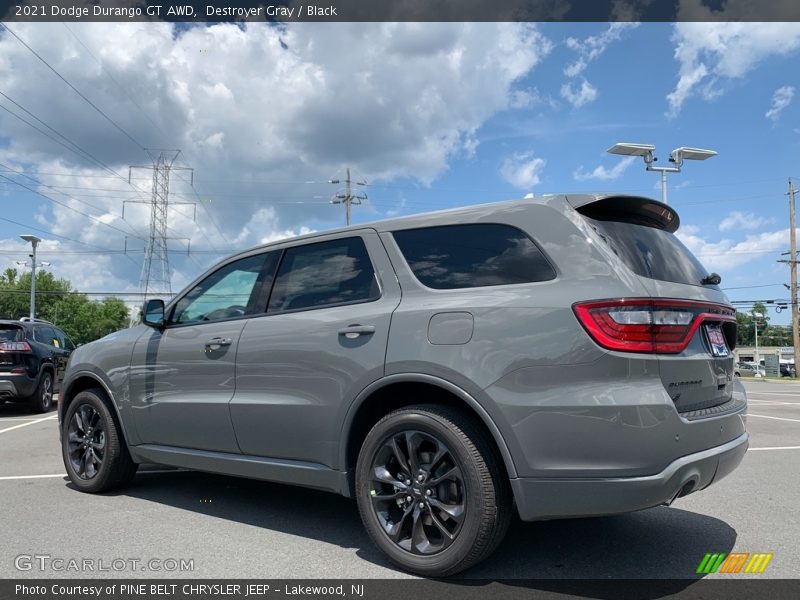 Destroyer Gray / Black 2021 Dodge Durango GT AWD