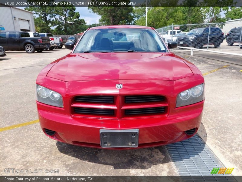 Inferno Red Crystal Pearl / Dark/Light Slate Gray 2008 Dodge Charger SE