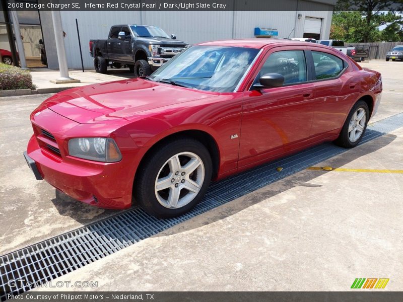 Inferno Red Crystal Pearl / Dark/Light Slate Gray 2008 Dodge Charger SE