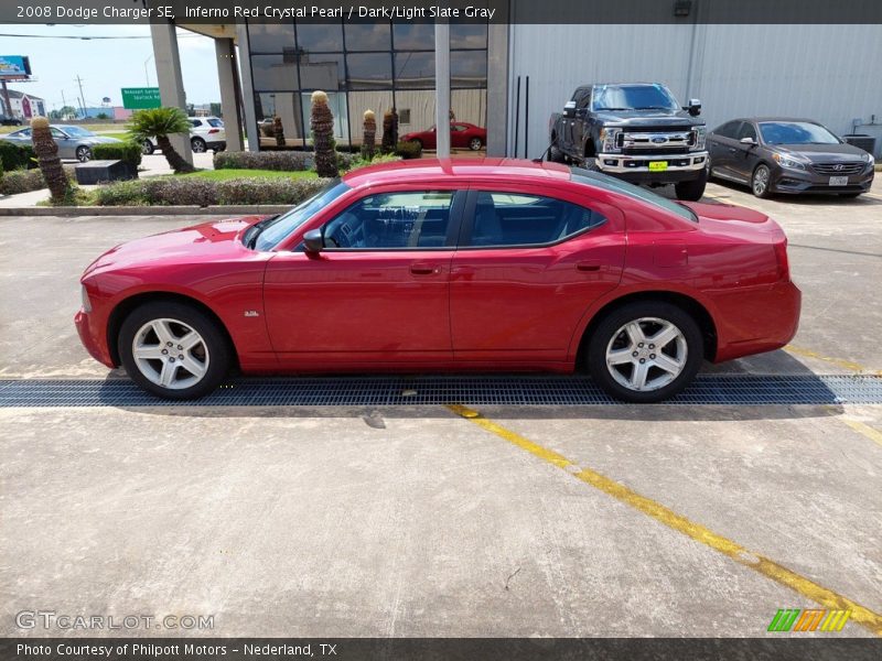 Inferno Red Crystal Pearl / Dark/Light Slate Gray 2008 Dodge Charger SE