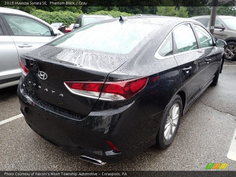 Phantom Black / Gray 2018 Hyundai Sonata SE