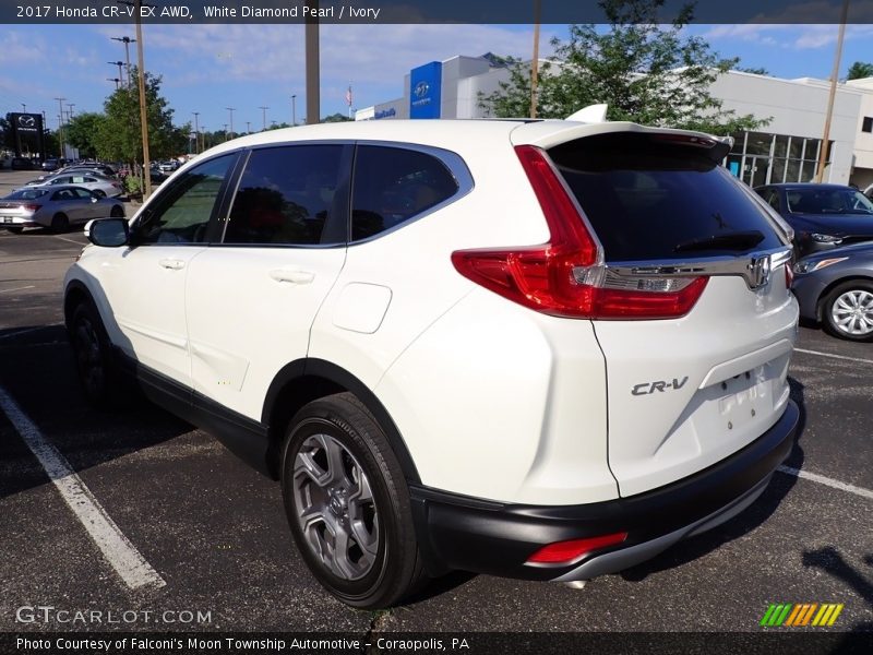 White Diamond Pearl / Ivory 2017 Honda CR-V EX AWD
