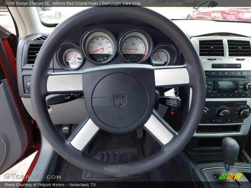 Inferno Red Crystal Pearl / Dark/Light Slate Gray 2008 Dodge Charger SE