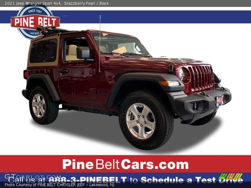 Snazzberry Pearl / Black 2021 Jeep Wrangler Sport 4x4