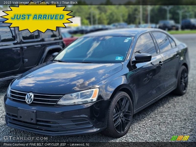 Black / Titan Black 2015 Volkswagen Jetta S Sedan