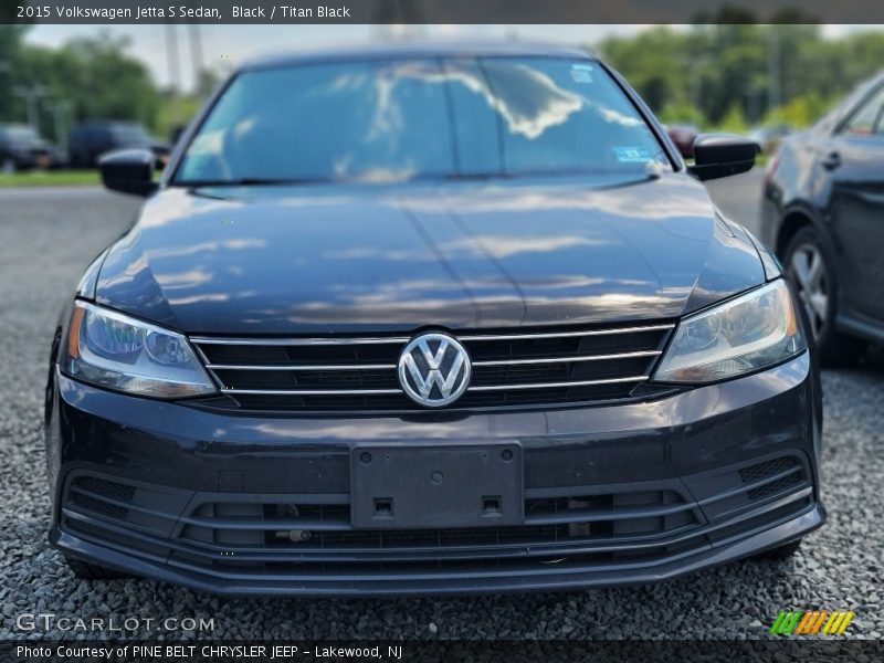 Black / Titan Black 2015 Volkswagen Jetta S Sedan
