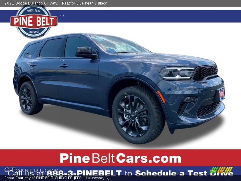 Reactor Blue Pearl / Black 2021 Dodge Durango GT AWD