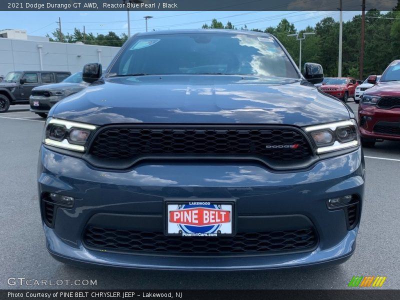 Reactor Blue Pearl / Black 2021 Dodge Durango GT AWD